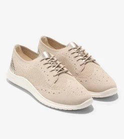Cole Haan Oxfords*Women's ZERØGRAND Meritt Stitchlite™ Oxfords Rye-GoldMetallic