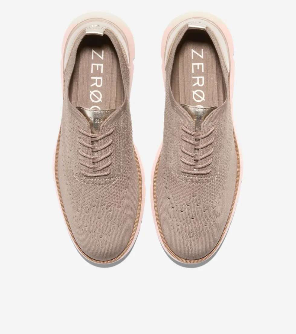 Cole Haan Oxfords*Women's 4.ZERØGRAND Stitchlite™ Oxfords IrishCoffee-Gold