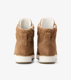 Cole Haan Boots*Women's ZERØGRAND Waterproof Elissa Hiker Boots GoldenToffee-Ivory